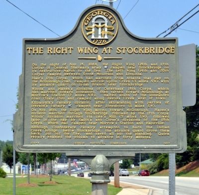 The Right Wing at Stockbridge Marker image. Click for full size.