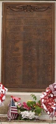 The Spirit of the American Doughboy Marker. Click for full size. The Spirit of the American Doughboy Marker image. Click for full size.