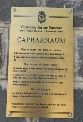 Capharnaum Marker image. Click for full size.