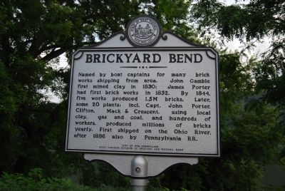 Brickyard Bend Marker. Click for full size. Brickyard Bend Marker image. Click for full size.