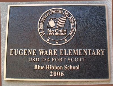 Eugene Ware Elementary School Marker. Click for full size. Eugene Ware Elementary School Marker image. Click for full size.