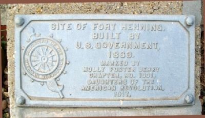 Site of Fort Henning Marker image. Click for full size.