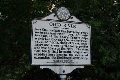 Ohio River Marker. Click for full size. Ohio River Marker image. Click for full size.