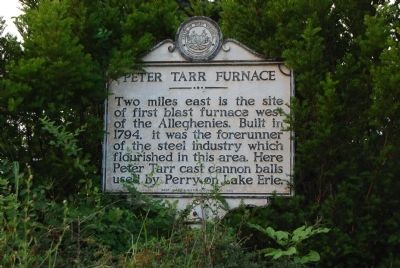 Peter Tarr Furnace Marker image. Click for full size.