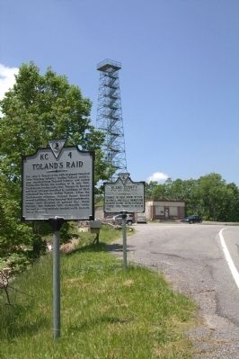 Tolands Raid and County Line Markers image. Click for full size.