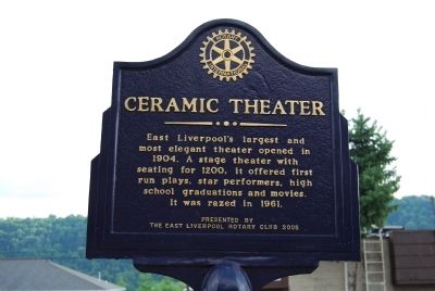 Ceramic Theater Marker image. Click for full size.