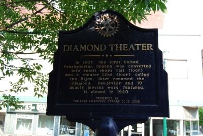 Diamond Theater Marker image. Click for full size.
