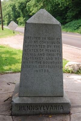Beginning Point of the U. S. Public Land Survey Marker - East Side - Pennsylvania image. Click for full size.