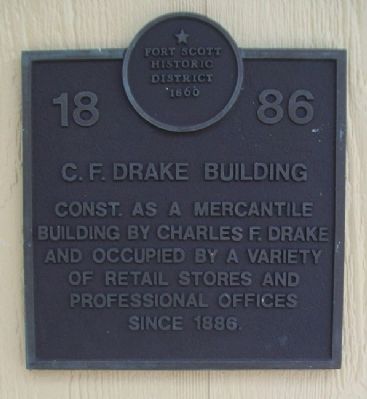C. F. Drake Building Marker image. Click for full size.
