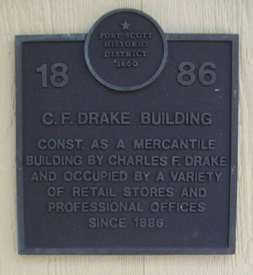 C. F. Drake Building Marker image. Click for full size.