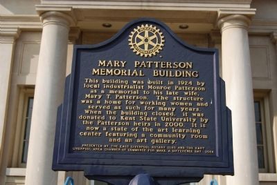 Mary Patterson Memorial Building Marker image. Click for full size.