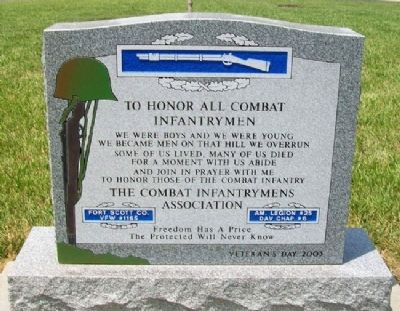Combat Infantrymen Monument image. Click for full size.