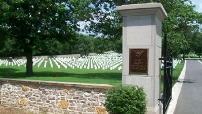 Fort Scott National Cemetery Entrance image. Click for full size.