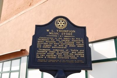 W.L. Thompson Music Store Marker image. Click for full size.
