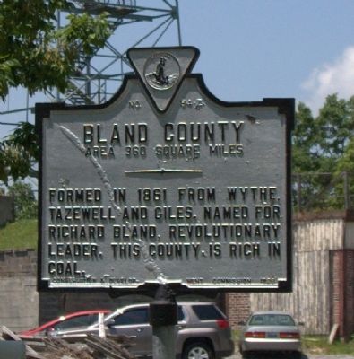 Bland County Face of Marker image. Click for full size.