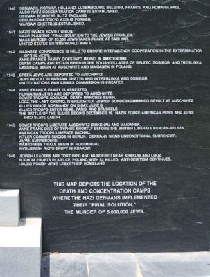 The Columbia Holocaust Memorial Monument right panel. Click for full size. The Columbia Holocaust Memorial Monument right panel image. Click for full size.