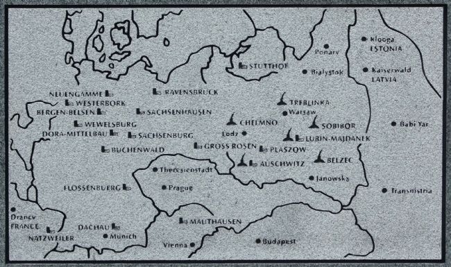 Death and Concentration Camps where the Nazi Germans implented their "Final Solution,". Click for full size. Death and Concentration Camps where the Nazi Germans implented their "Final Solution," image. Click for full size.