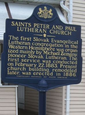 Saints Peter and Paul Lutheran Church Marker image. Click for full size.
