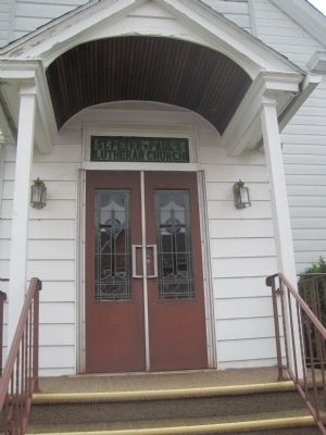 Saints Peter and Paul Lutheran Church Entrance image. Click for full size.