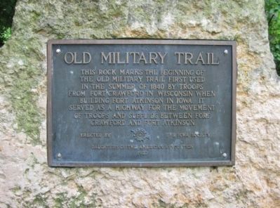 Old Military Trail Marker image. Click for full size.