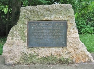 Old Military Trail Marker image. Click for full size.