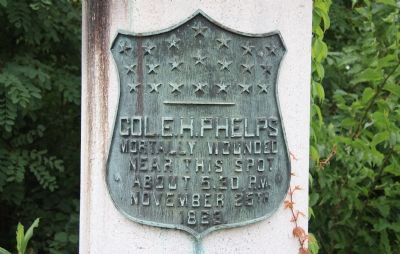 Col. E. H. Phelps Marker. Click for full size. Col. E. H. Phelps Marker image. Click for full size.