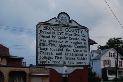 Brooke County Marker. Click for full size. Brooke County Marker image. Click for full size.