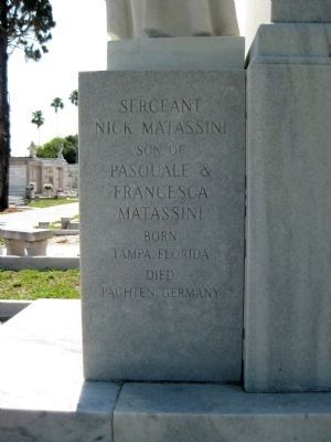 Sgt. Nick Matassini Marker: Right face image. Click for full size.