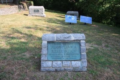 Pennsylvania Reservation Marker. Click for full size. Pennsylvania Reservation Marker image. Click for full size.