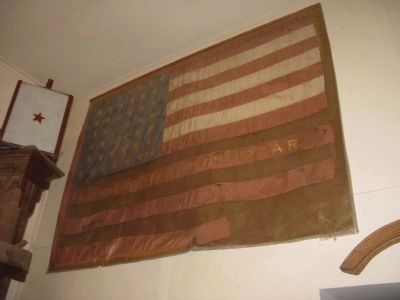 Flag Banner Originally Owned by the Downieville Chapter of the G.A.R.. Click for full size. Flag Banner Originally Owned by the Downieville Chapter of the G.A.R. image. Click for full size.