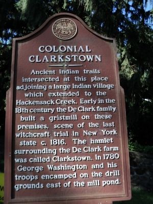 Colonial Clarkstown Marker image. Click for full size.