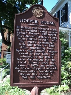 Hopper House Marker image. Click for full size.