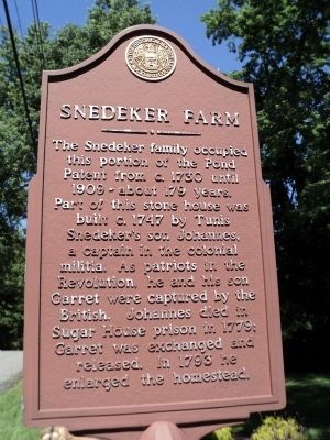 Snedeker Farm Marker image. Click for full size.
