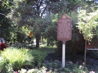 Marker on Dr Davies Road. Click for full size. Marker on Dr Davies Road image. Click for full size.