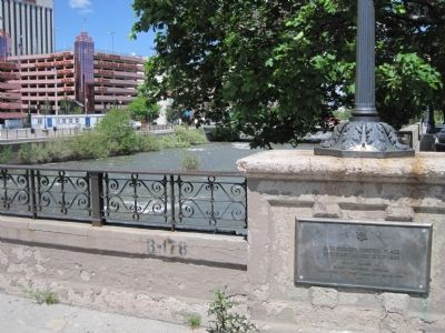 The D.A.R Marker on the Virginia Street Bridge.. Click for full size. The D.A.R Marker on the Virginia Street Bridge. image. Click for full size.