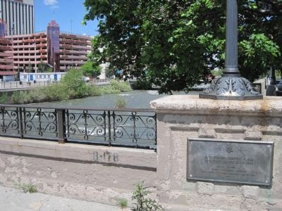 The D.A.R Marker on the Virginia Street Bridge. image. Click for full size.