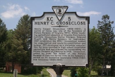Henry C. Groseclose Marker image. Click for full size.
