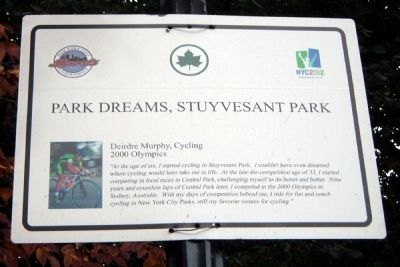 Park Dreams, Stuyvesant Park Marker. Click for full size. Park Dreams, Stuyvesant Park Marker image. Click for full size.