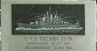 USS Columbia CL-56 image. Click for full size.