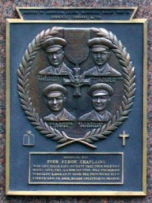 Four Heroic Chaplains Marker image. Click for full size.