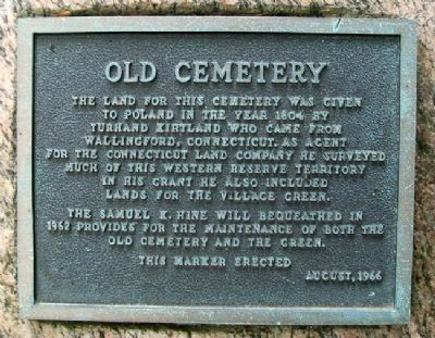 Old Cemetery Marker image. Click for full size.