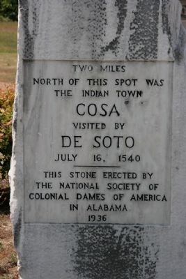 De Soto's Visit Marker. Click for full size. De Soto's Visit Marker image. Click for full size.