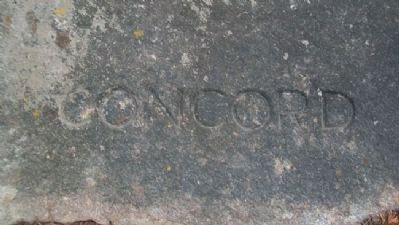 "Concord" Engraved on Road of Remembrance Marker image. Click for full size.