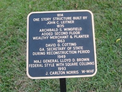 Norris House Marker. Click for full size. Norris House Marker image. Click for full size.