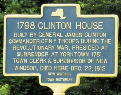 1798 Clinton House Marker. Click for full size. 1798 Clinton House Marker image. Click for full size.