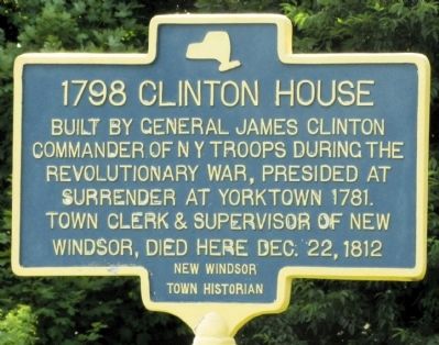 1798 Clinton House Marker image. Click for full size.