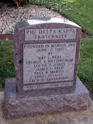 Phi Delta Kappa Fraternity Marker image. Click for full size.