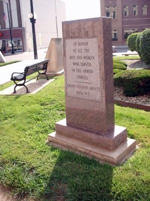 Full View - - Grant County Veterans Memorial image. Click for full size.