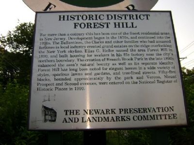 Forest Hill Historic District Marker image. Click for full size.