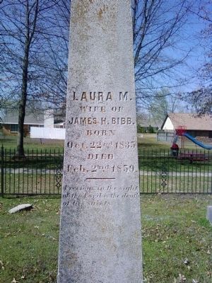 Laura M. Bibb grave image. Click for full size.